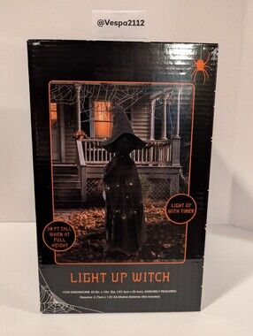 Halloween Witch Light Up Summerween Witches Timer Matte Black Witchy